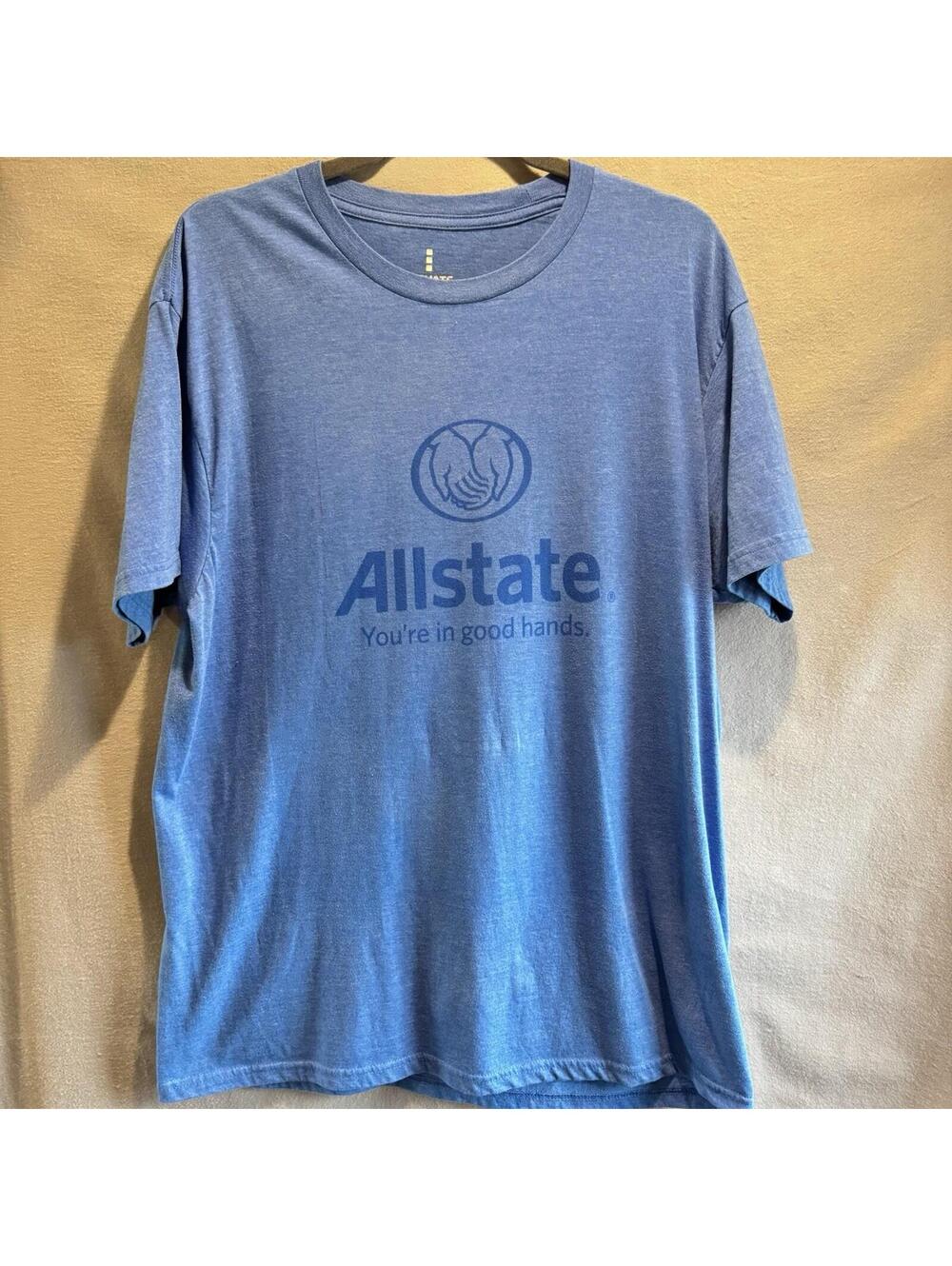 Allstate Insurance Unisex T-Shirt Men’s Large Elevate Blue On Blue